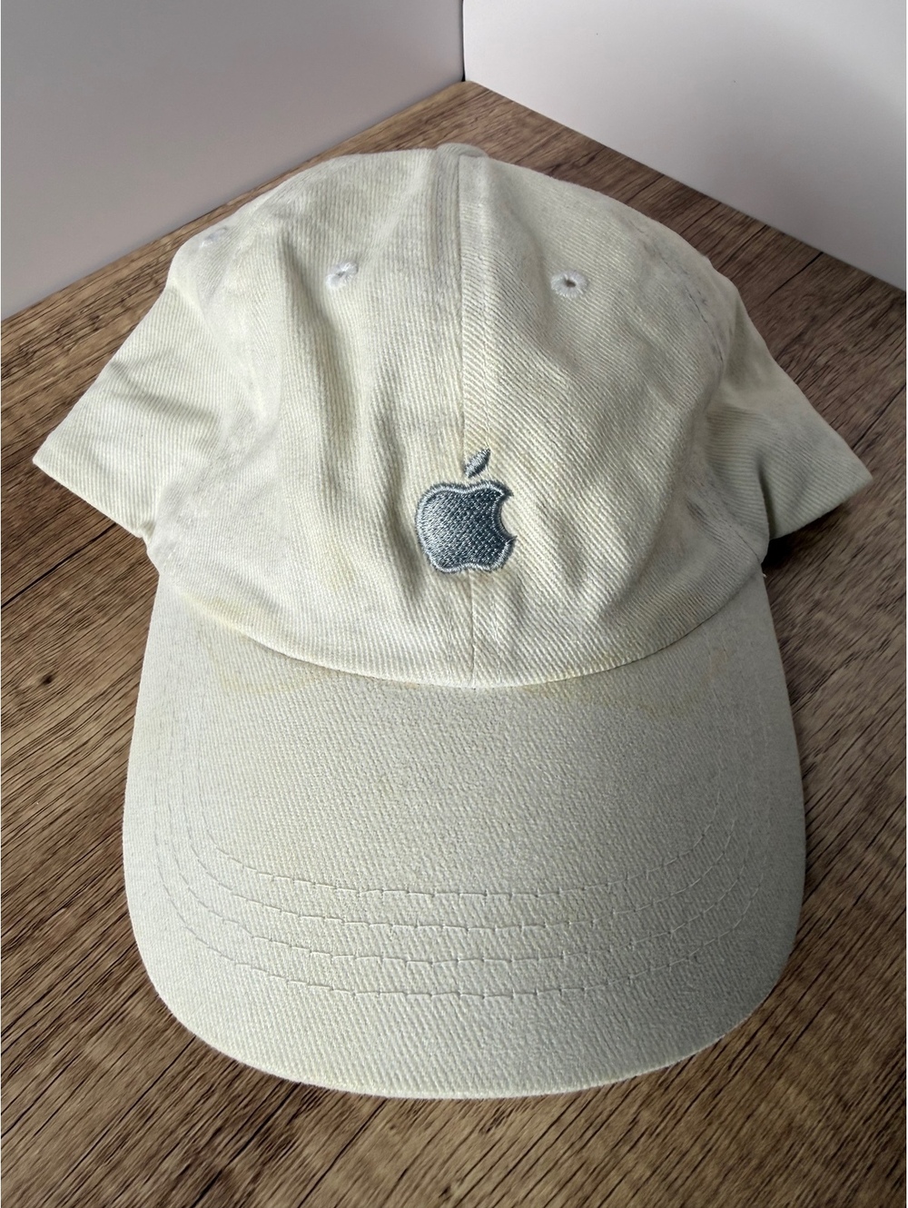 Apple Logo White Cotton Baseball Hat Adjustable Strapback Macintosh Collectible
